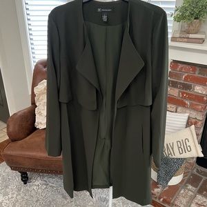 INC Dark Olive Blazer L